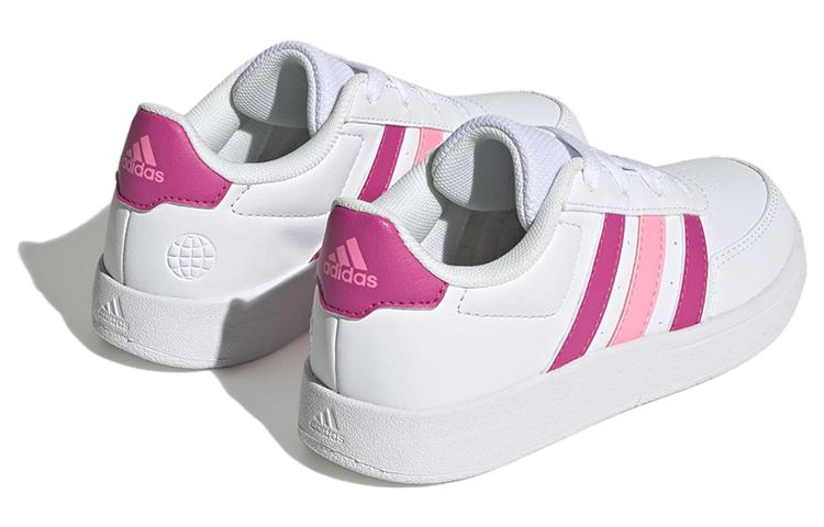 adidas Кеды для скейтбординга Neo Breaknet 2.0, нескользящие, низкие, детские, Белый Розовый, Детские HP8959
