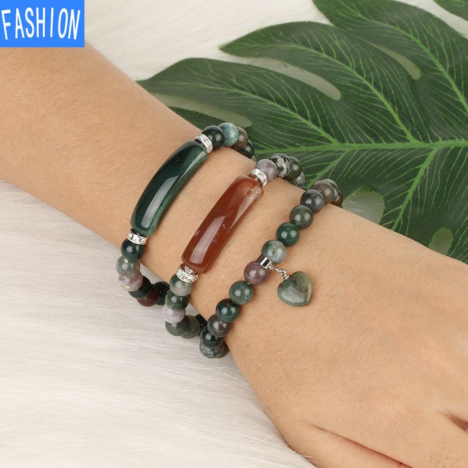 8 мм индийский браслет из агата, йога, медитация, простое лечение чакр, хрустальный браслет, подарок унисекс