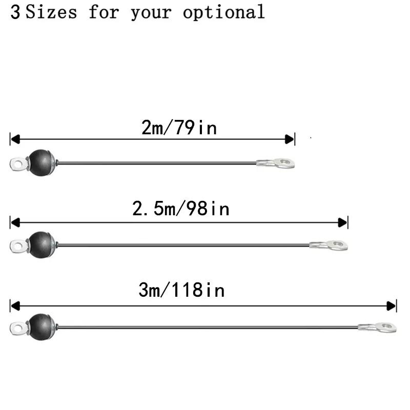 2 м-5 м спортивный кабель, трос, сверхмощные стальные запасные части для домашнего спортзала, фитнеса, кабельный шкив, аксессуары, диаметр 5 мм