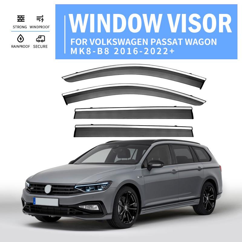 Дефлекторы окон автомобиля для VOLKSWAGEN VW Passat B6 B7 B8 A32 A33 Универсал Козырьки Навесы Защита от дождя Солнцезащитные Козырьки от дождя Аксессуары