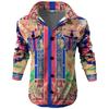Men's Fashion Trend Daily Casual Printed Long Sleeve Button Down Jacket