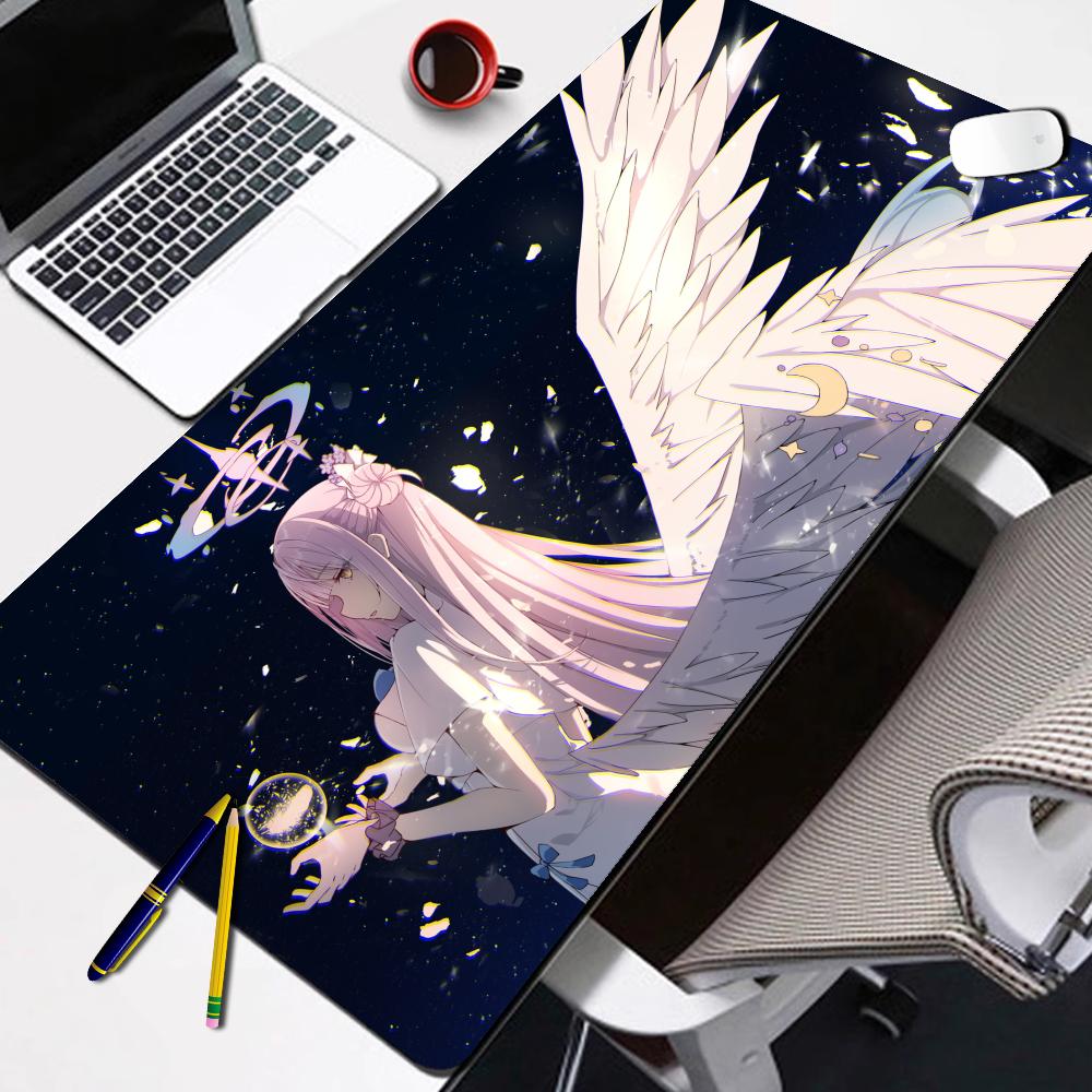 Popular Game Blue Archive Cute Misono Mika NonSlip Rubber Mouse Pad Lock Edge mousepads Game play mats for notebook PC
