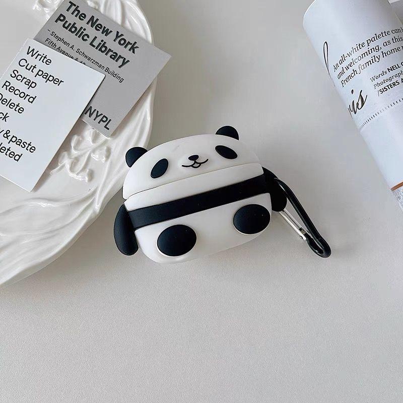Lazy Panda Cartoon for Airpods Pro 3 Pro 1 4 3 2 Headphone with Charm Headset Cases Airpod Pro3 Funda With Hook