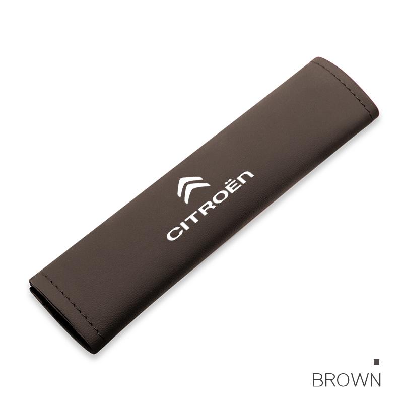 Car Seat Belt Cover Leather Shoulder Protection Cover For Citroen Celysee C6 C3 C5 C2 C4 Aircross Picasso Cactus Berlingo Saxo