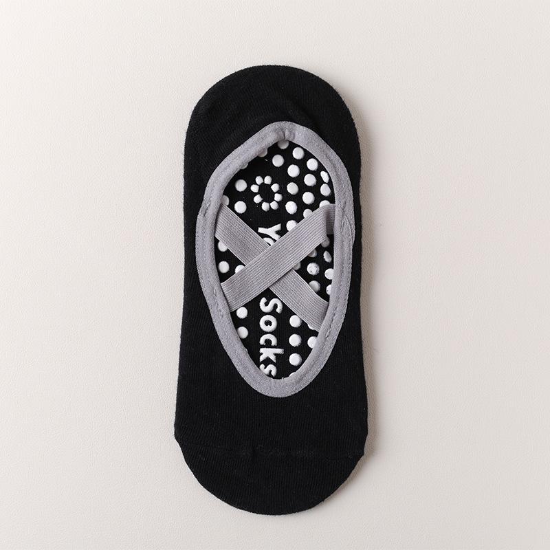 Professional Women's Knitted Yoga Pilates Socks Non-Slip Silicone Customizable Logo Indoor Fitness Print Spring Autumn Crew
