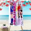 Heathers Print Beach Towel, Large Soft Quick Dry Towel for Beach Camping Swimming