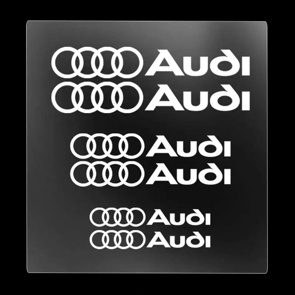6Pc Car Brake Caliper Sticker High Temperature Waterproof Decal for qaz22 S3 S5 S1 S4 S2 S6 RS3 RS4 RS5 RS6 RS8 B8 B6 TT A3 A4 A5