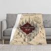 1PC The Marauder’S Map Blanket Throw Furry Winter Blankets for Adults Bedding Home Interior Fluffy Plaid Sofa Knee