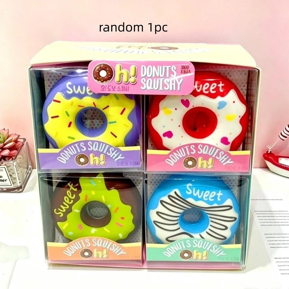 Oversized Size Egg Donut Squeeze Toy Slow Rebound Design Fidget Toy for Focus ADHD Population