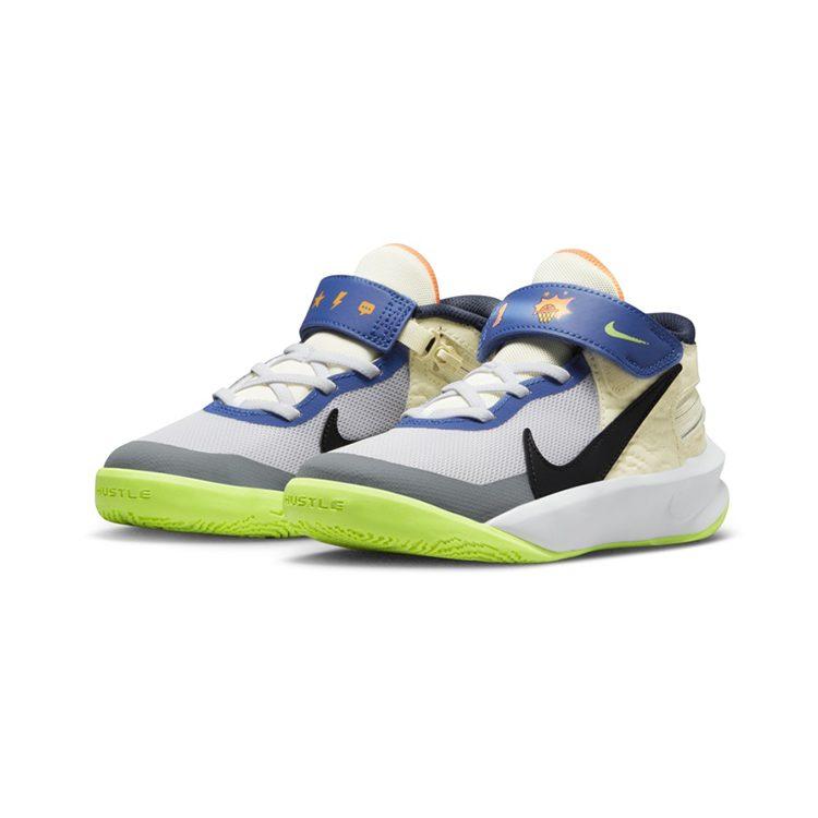 Nike Team Hustle D 10 FlyEase PS 'Белый Мультиколор' FB1881-101