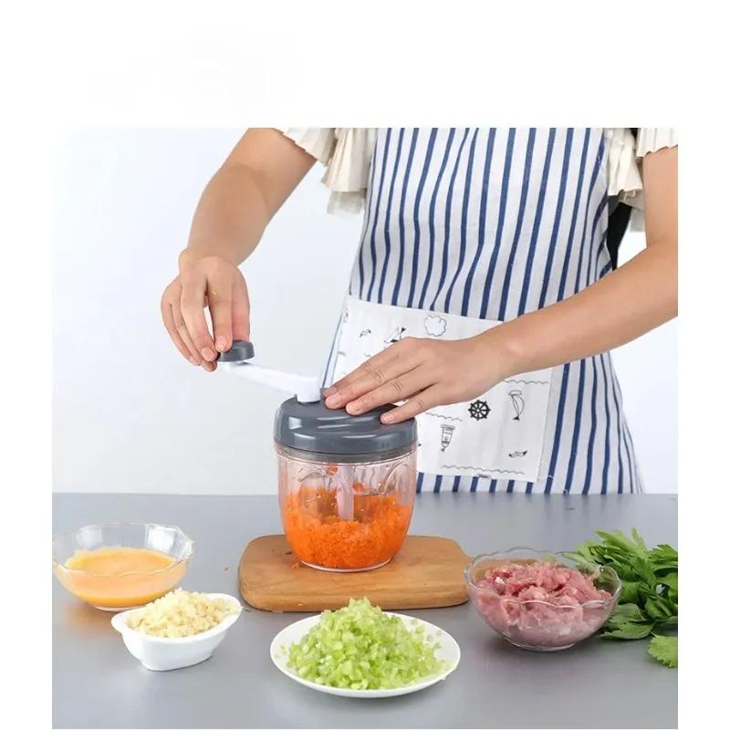 Ручная овощерезка Мясорубка Овощерезка из нержавеющей стали Шинковка Овощной инструмент Кухонные гаджеты