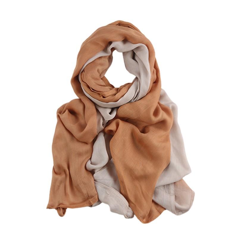 Soft Modal Cotton Scarf Wrap Shawl Women Lightweight Breathable Gradient Print All Season