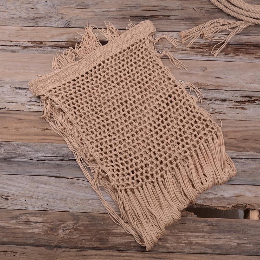 Женский вязанный крючком купальник, бикини, пляжные макси-юбки с запахом, саронг, парео, с высокой талией, с длинными кисточками, однотонные купальники