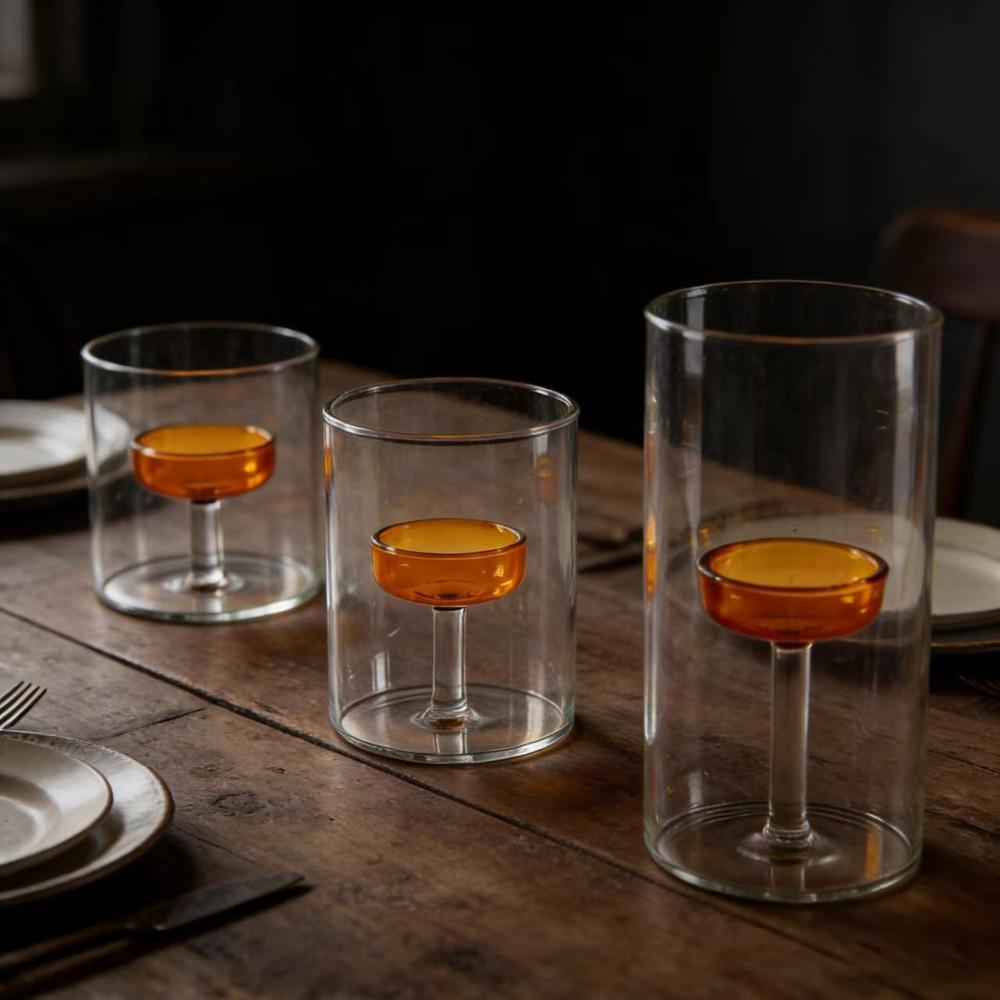 European-style Glass Candle Holder Heat-resistant Scented Candles Cup Candle Stand Wedding