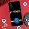 Флаг Эфиопии для чехла Huawei Nova 11 Pro 9 10 SE Y70 Y60 Y90 Y61 Y91 Y73 Y72 12s 12i 11i 8i P30 P40 Lite