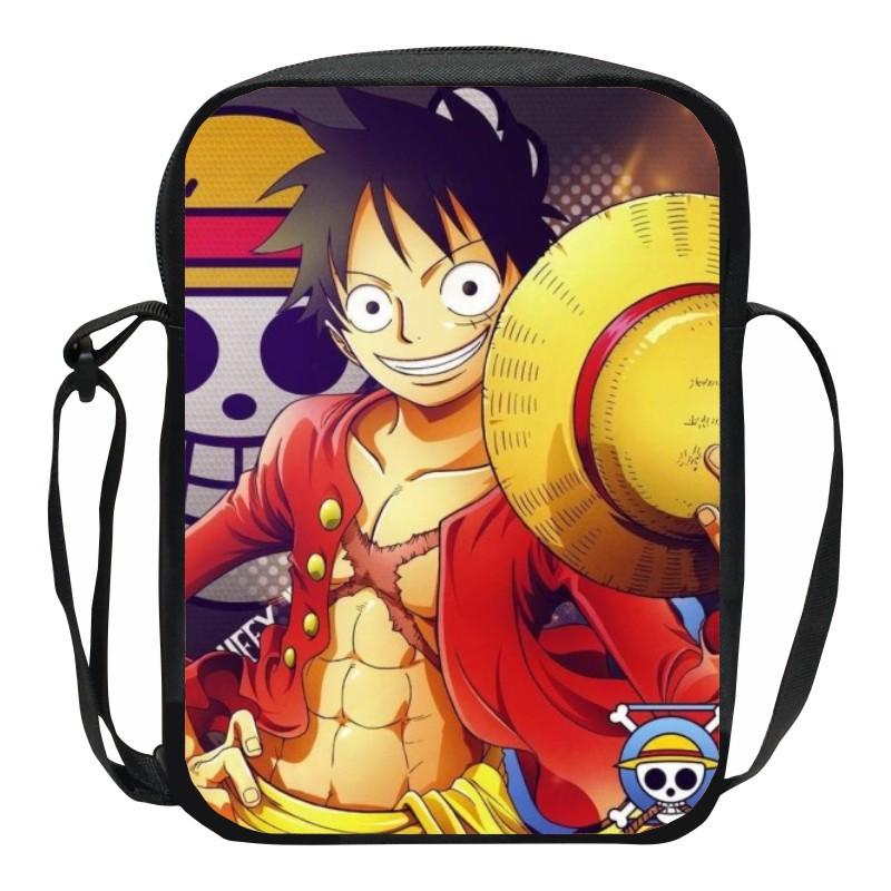 One Piece Обезьяна D. Сумка-мессенджер на плечо с принтом Луффи, Сумка, Школьные сумки для мальчиков и девочек, Сумка для телефона, Сумка для покупок, Лучший подарок