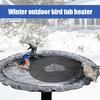 70 Вт Нагреватель для ванн для птиц, размораживатель для мелководных прудов, термостатически управляемый зимний уличный водонагреватель для перил балконов, ванн для птиц