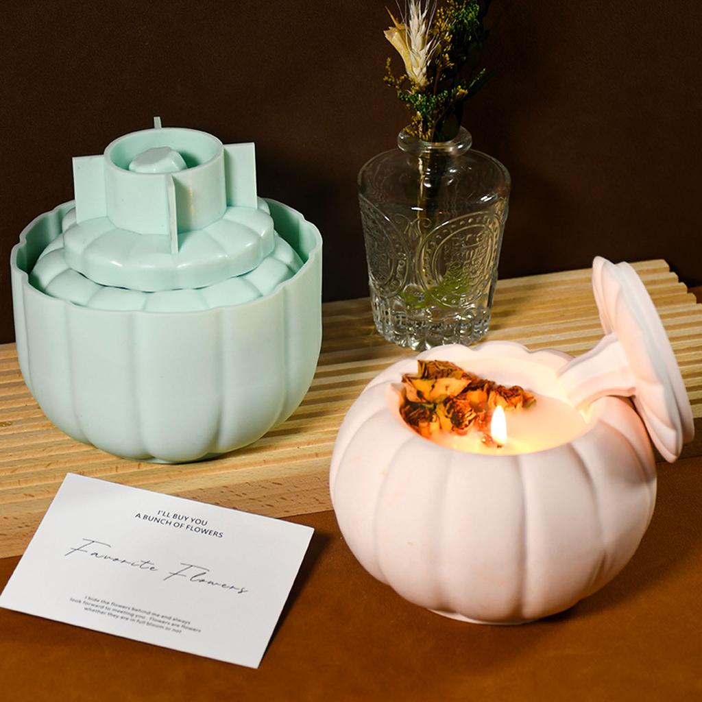 Pumpkin Storage Box Silicone Molds Jewelry Box Molds Epoxy Resin Molds Handmade Jar Making Mould for Art Craft Making
