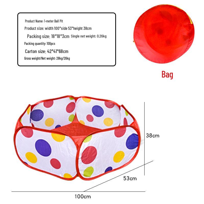 Foldable Children's Ball Pit Tent with Ocean Balls - Popular Toy for Kids