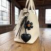 Sunflower Flower Heart Keychain Vintage Bag Ornament Fashion Bag Hanging  Keys