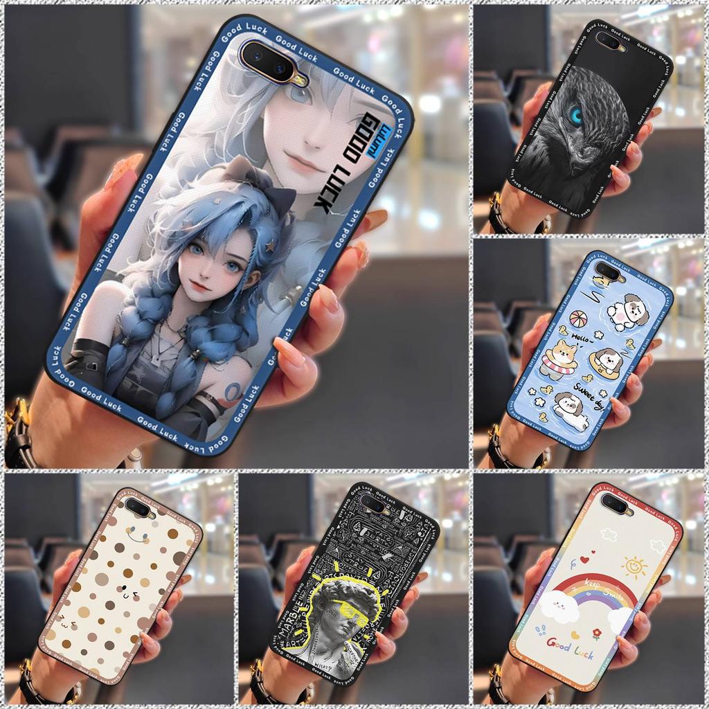Водонепроницаемый защитный чехол для телефона для OPPO K1/AX7 Pro/R17 NEO/R15X/Reno A Мультяшный Ударопрочный Противоударный Прочный Милый ТПУ
