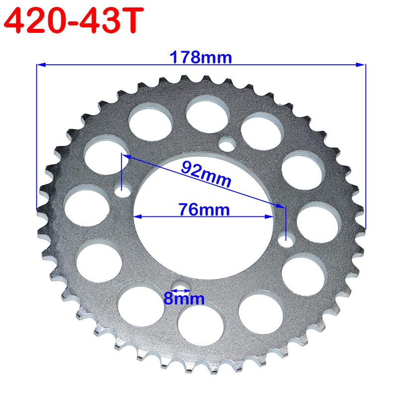 420 35T/60T 76MM Sprocket for 50CC 70CC 90CC 110CC 125CC 140CC 160CC Pit Dirt Bike ATV Quad Motorcycle Buggy Go Kart Parts