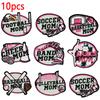 10pcs Cartoon Balls Series Full Embroidered Patches Personality Letter Slogan Patch Clothes Decoration Sew Stickers Applique 