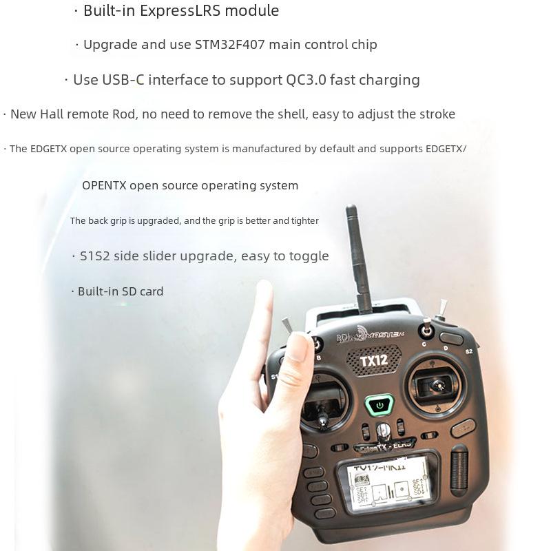 Radiomaster TX12 Холл-эффект джойстик для радиоуправляемых дронов с поддержкой FPV и EDGETX ELRS