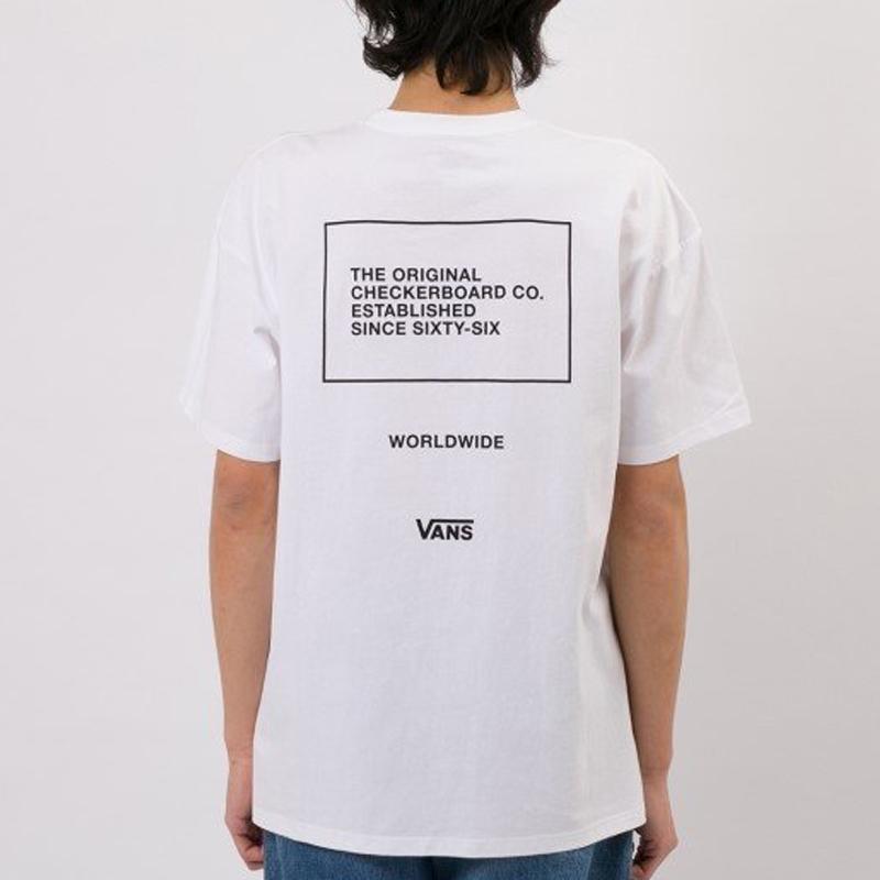Vans Футболка с коротким рукавом и графическим принтом, мужские топы, белые VN0A4MLWWHT