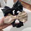 Leather Bow Elastic Hair Bands Fashion Hair Accessories Elastic Headband Scrunchies Ponytail Holder Rubber Bands Hair Rope Ties