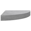 VidaXL Wall Corner Shelves 2 Pcs Concrete Grey 25x25x3.8 Cm MDF