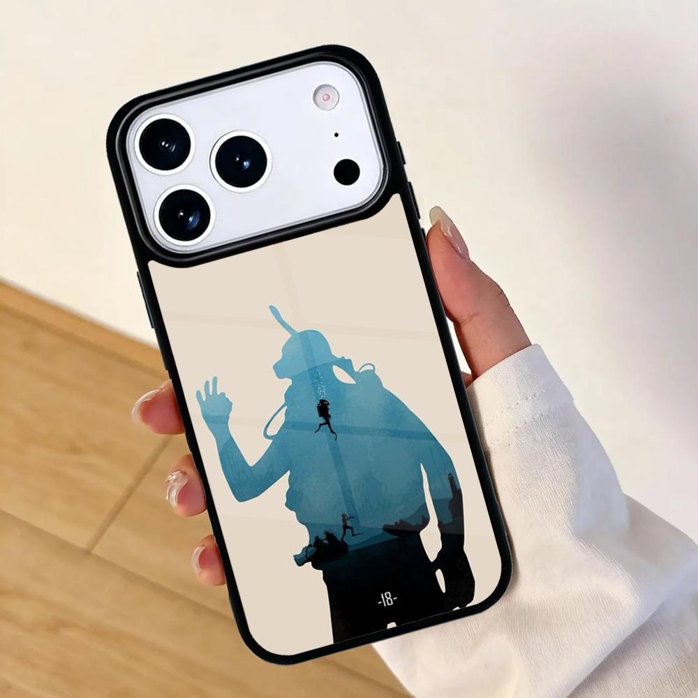 Scuba Diving Diver Phone Case For Apple iPhone 17 air 16 Pro Max 15 Pro Max 14 13 12 11 Mini Back Cover