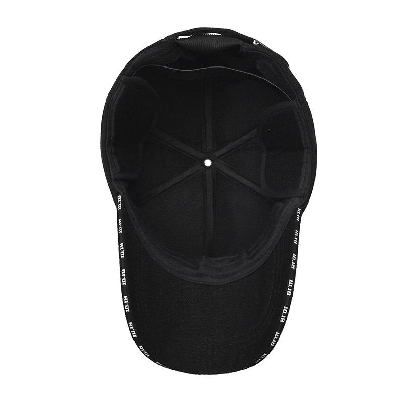 Осенне-зимняя мужская хлопковая кепка для защиты ушей, бархатная теплая бейсбольная кепка для людей среднего и пожилого возраста, ветрозащитная, морозостойкая кепка для улицы