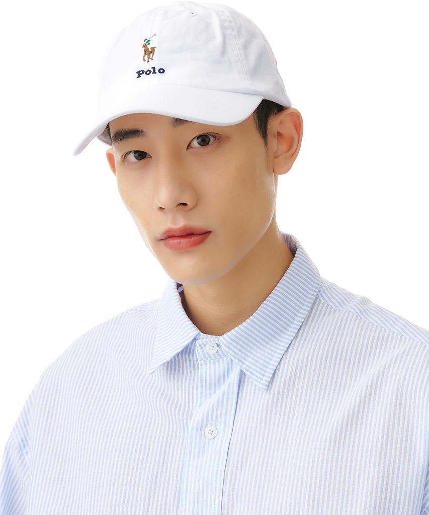 POLO RALPH LAUREN [Белая Коллекция] Твиловая Бейсболка - Белая