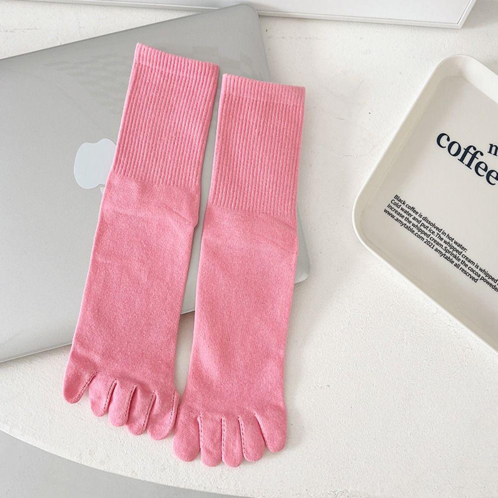 Breathable Five-finger Socks Pure Cotton Netherstock Fashionable Split-toe Socks  Motion