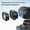 Telephoto Lens for Osmo Pocket 3 Strong Magnetic Wide Angle Lens /Macro Lens Optical Lens for DJI Osmo Pocket 3 Camera Accessory