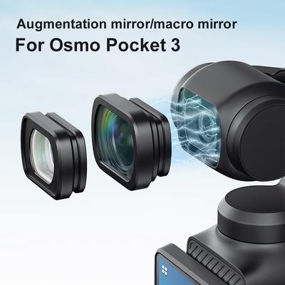 Телеобъектив для Osmo Pocket 3 Сильный магнитный широкоугольный объектив / макрообъектив Оптический объектив для аксессуара для камеры DJI Osmo Pocket 3