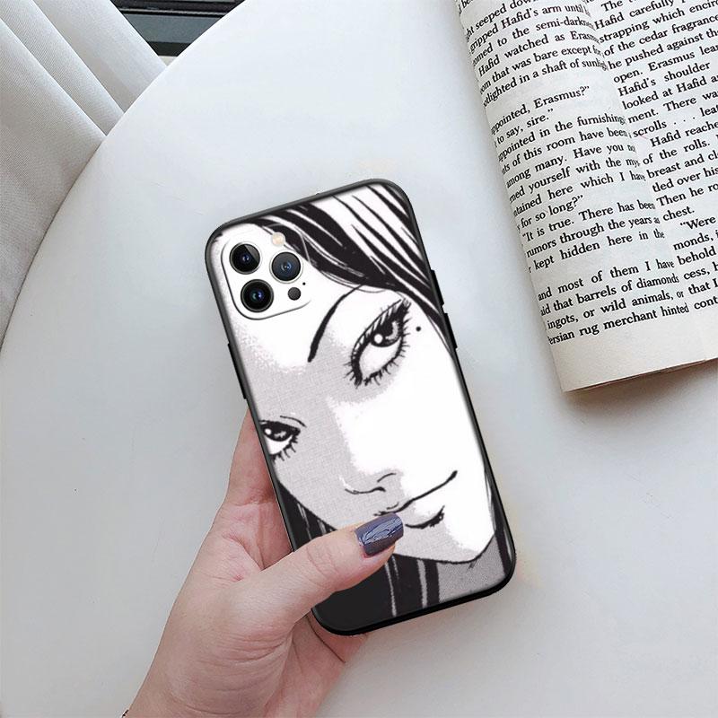 Чехол для телефона Junji Ito Tomie, новый, премиум-обложка, для iPhone 16 15 14 13 Pro Max Plus Mini