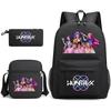 Animation Cartoon Children'S Backpack Leisure Pencil Bag Shoulder Bag Three-Piece Set, Primary And Secondary School School Bag