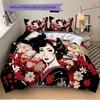 3pcs Anime Cartoon Design Comforter Set with One Quilt Cover and Two Pillowcases (No Core) - Festive Gift for Bedroom and Guest Room Decoration, Polye