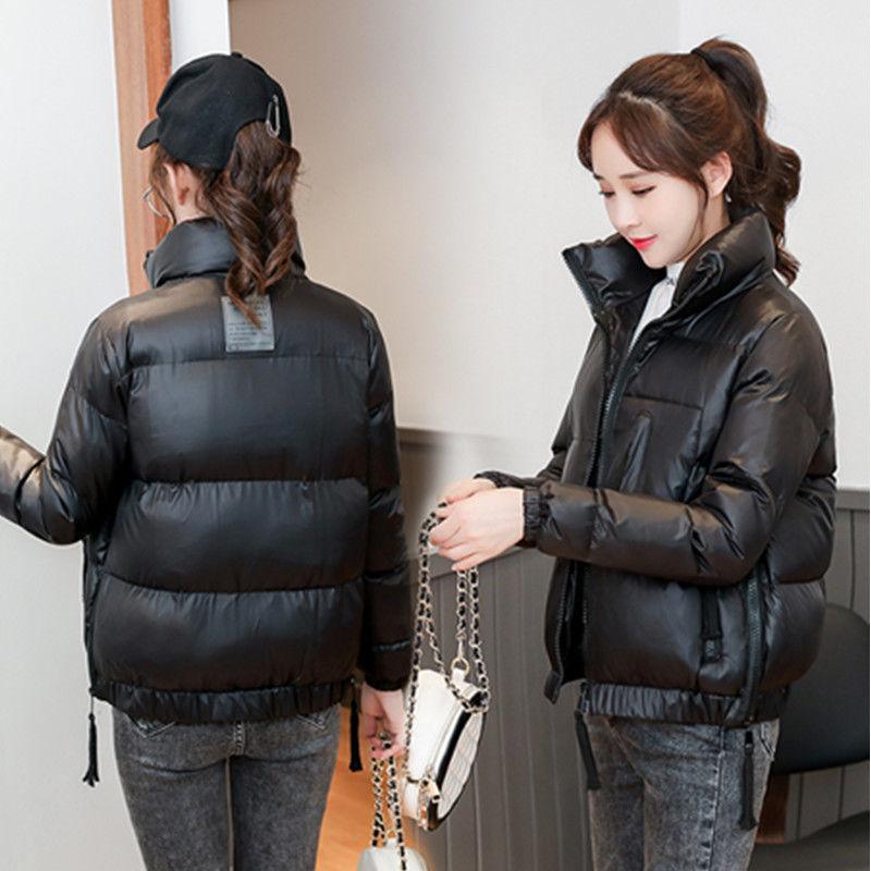 Glossy down cotton-padded clothes for women's short loose cotton-padded clothes, bread clothes, winter clothes, student cotton-padded jackets, and