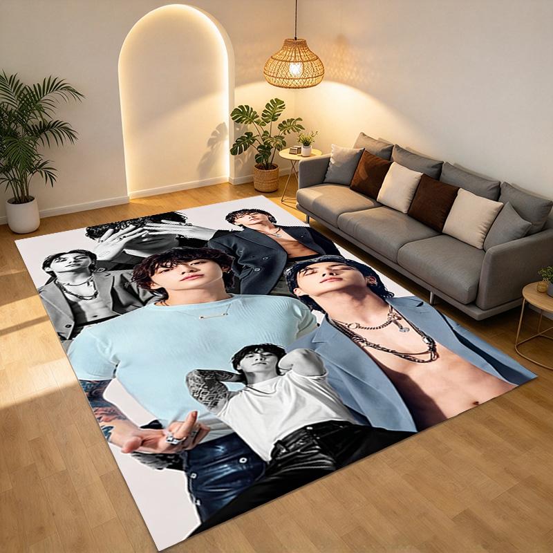 Kpop Stars Living Room Nonslip Area Rug Soft Carpet For Bedroom Game Playroom Sofa Office Home Decor Doormat Christmas Gift C9261584