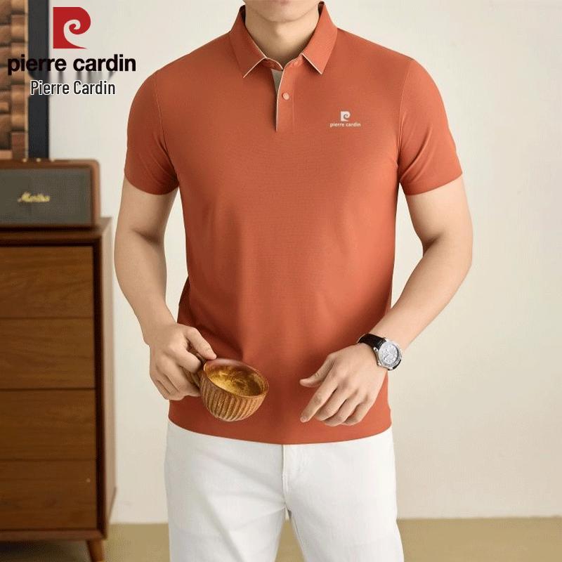 Pierre Cardin Мужская рубашка-поло в стиле business casual, устойчивая к складкам