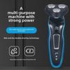 Men's Electric Shaver: 8D Washable, Rechargeable, 3-in-1 Beard Trimmer with Triple Blade