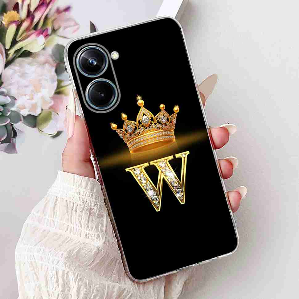 Чехол для Realme 10 Pro Милый чехол с буквами для пары Ударопрочный чехол для телефона Для Realme 10 Realme10 Pro 5G Мягкий силикон Fundas
