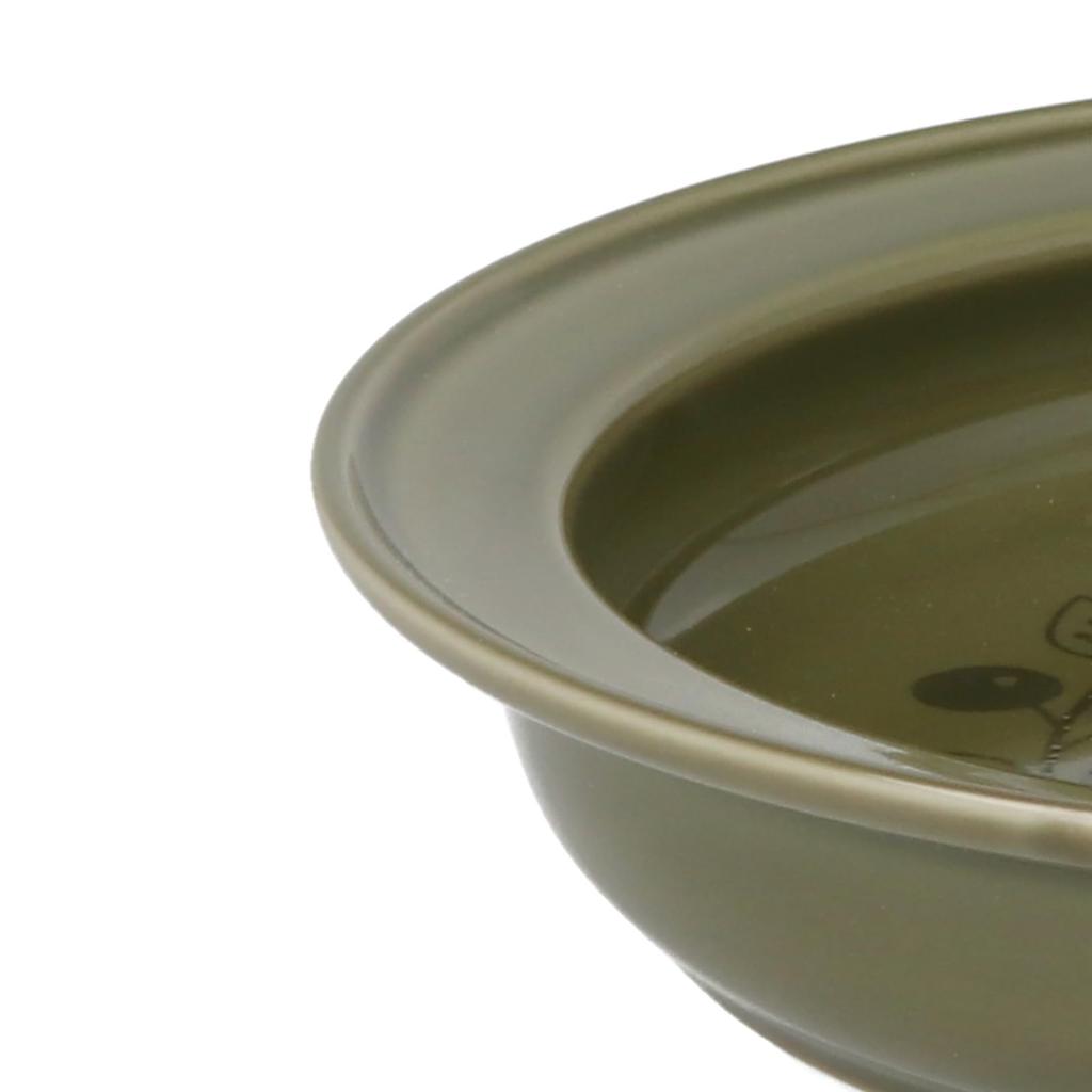 MOOMIN Curry 21cm Universal Snufkin Moss Made In Plate, Large, Easy-Scooping, Design, Design, Green, Japan, MM7503-320