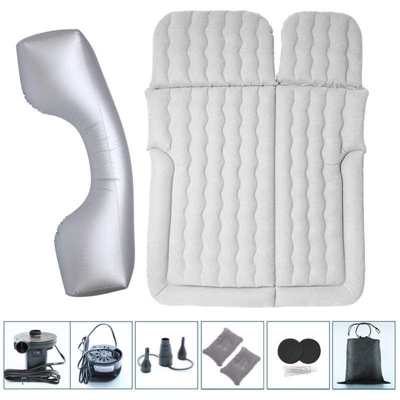 Portable Suv Travel Air Mattress Cushion Inflatable Car Bed Mattress Car Camping Mattress With 2 Pillows Outdoor Camping Cushion
