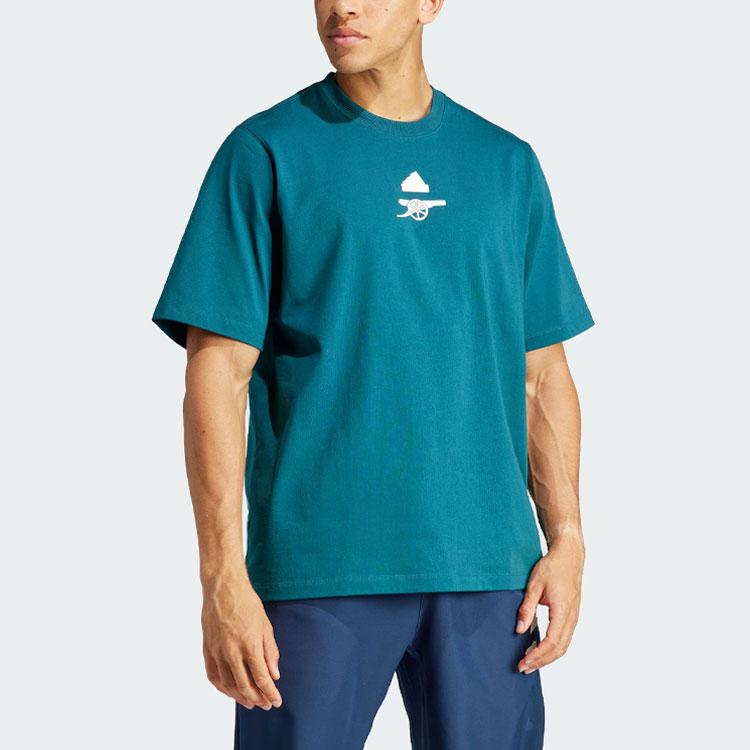 Adidas Футболка свободного кроя Arsenal LFSTLR Rich Green для мужчин в уличном стиле HZ2063