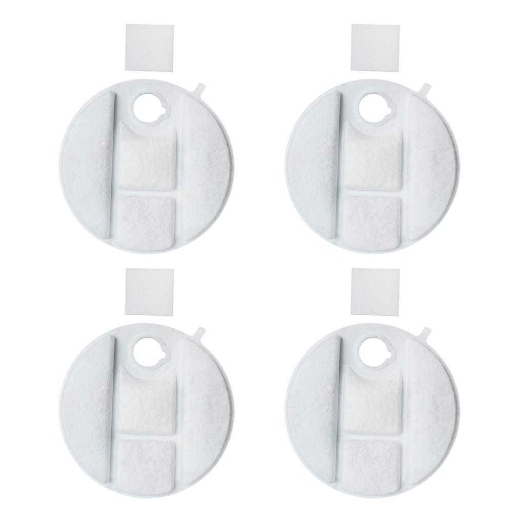 4 шт. Сменные фильтры для фонтана для домашних животных Уникальный прямоугольный Двойная фильтрация Сменные