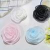 Handmade Rose Flower Brooch Multi-layer Yarn DIY Pin-Up Brooch Clothing Dress Decoration Sewing Applique Vintage Lapel Pins